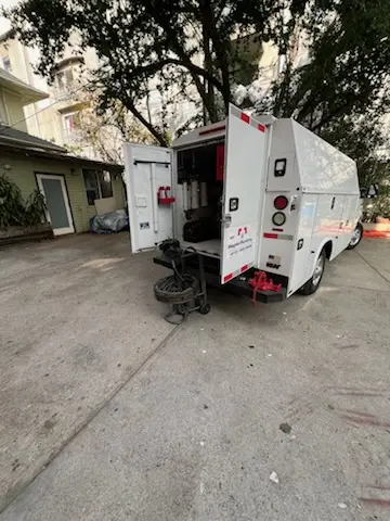 Magnet Plumbing service vehicle on-site for Faucet Repair in The Glades