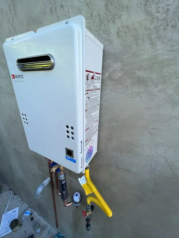 Tankless water heater installation for The Glades homes